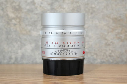 APO-Summicron M50mm f2.0 ASPH.Silver 11142 付属品完備 OH済み