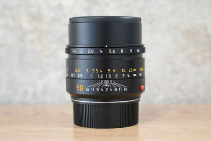 LEICA Summilux M50mm f1.4 ASPH. 11728 Black 保証付き