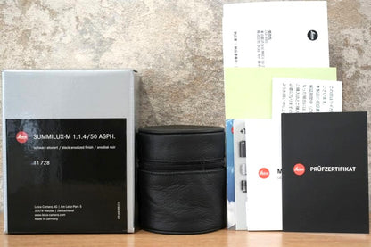LEICA Summilux M50mm f1.4 ASPH. 11728 Black 保証付き
