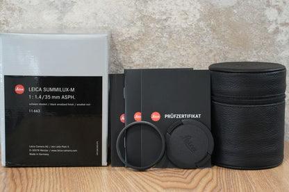 LEICA Summilux M35mm f1.4 ASPH.11663 FLE 6bit 付属品完備