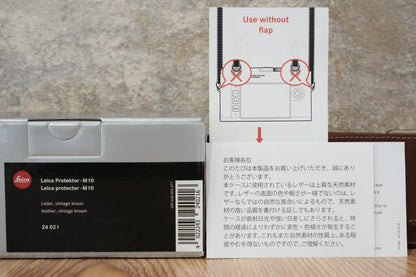 LEICA M10用レザープロテクター ヴィンテージブラウン 24021