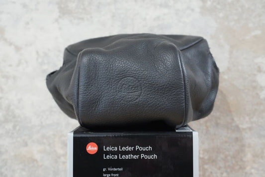 LEICA M10用レザーポーチ ブラック ロング 14894