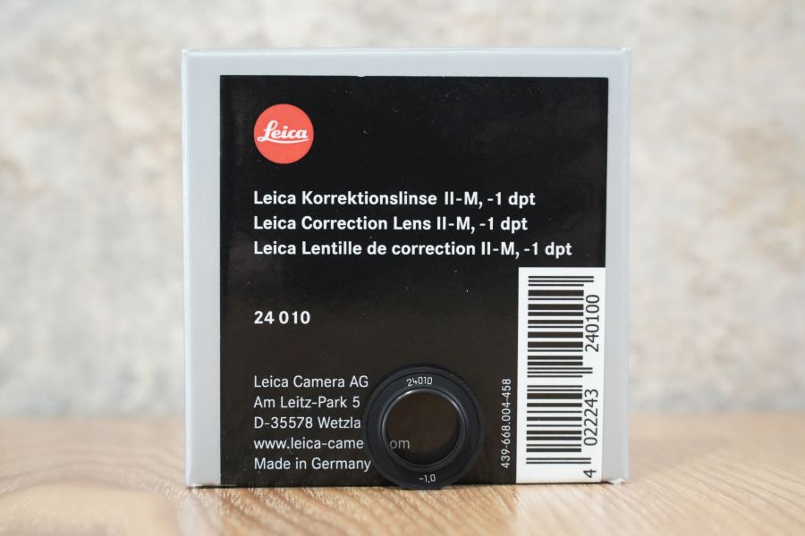 LEICA 24010 視度補正レンズ M II -1.0 dpt  箱付き