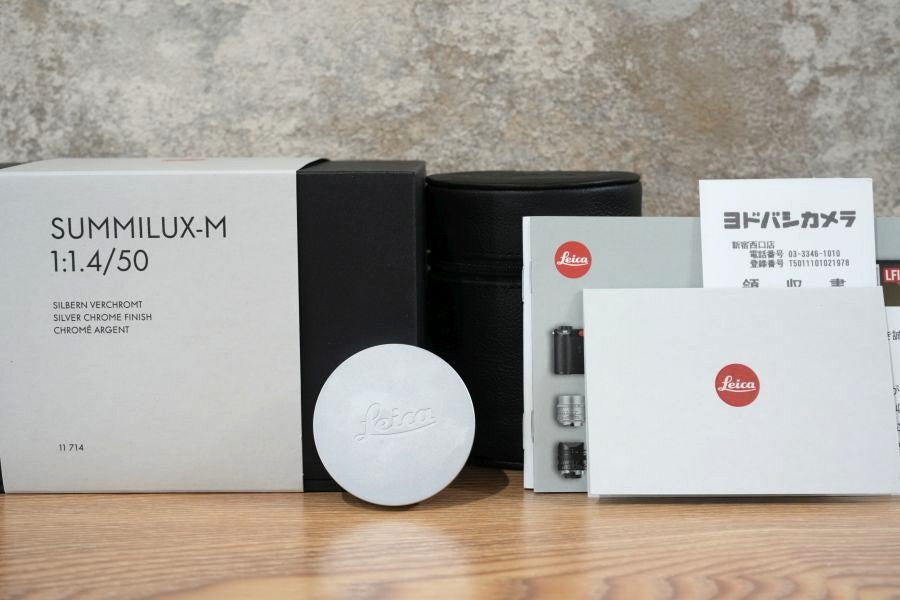 LEICA Summilux M50mm f1.4 Silver 2nd 復刻 11714 付属品完備 保証付き