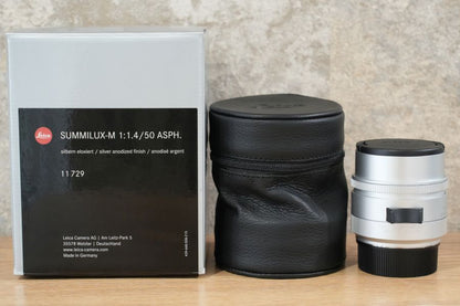 LEICA Summilux M50mm f1.4 ASPH. 11729 Silver 箱付き