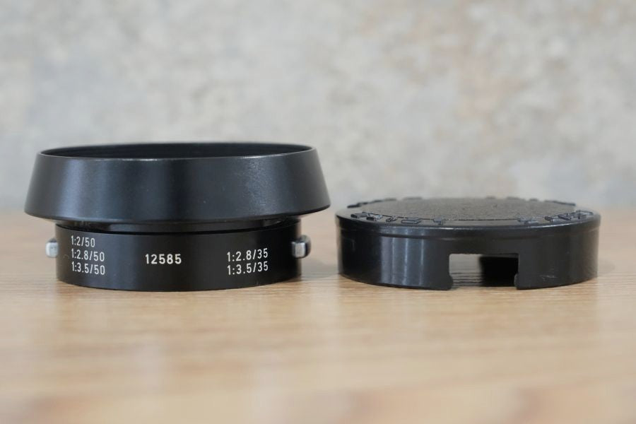 LEICA 12585 M35mm/M50mm用 フード＆14033フードキャップ