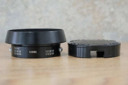 LEICA 12585 M35mm/M50mm用 フード＆14033フードキャップ