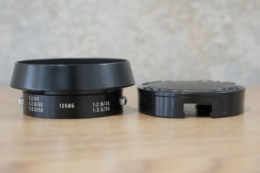 LEICA 12585 M35mm/M50mm用 フード＆14033フードキャップ