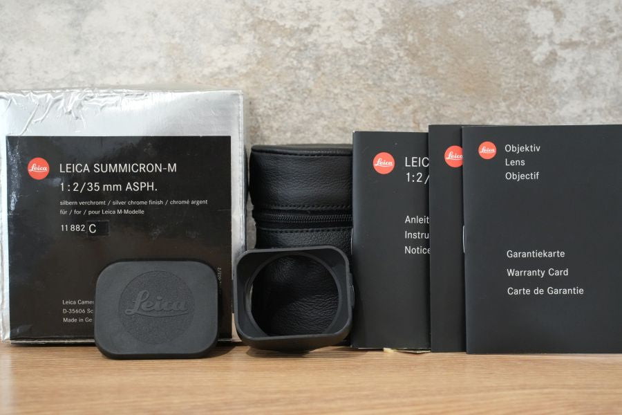 LEICA Summicron M35mm f2.0 ASPH.6bit Silver 11882C – まるかめら