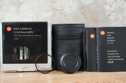 LEICA Elmarit M28mm f2.8 ASPH. 11677 付属品完備