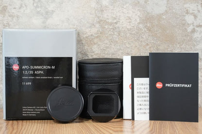 LEICA APO-Summicron M35mm f2.0 ASPH.Black 11699 箱付き