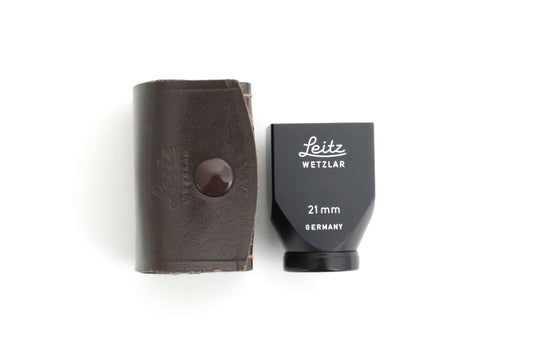 LEICA SBKOO 21mm ビューファインダー  Black 純正革ケース付き