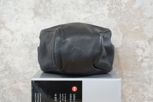 LEICA M用 レザーポーチ ブラック ショート 14893 箱付き