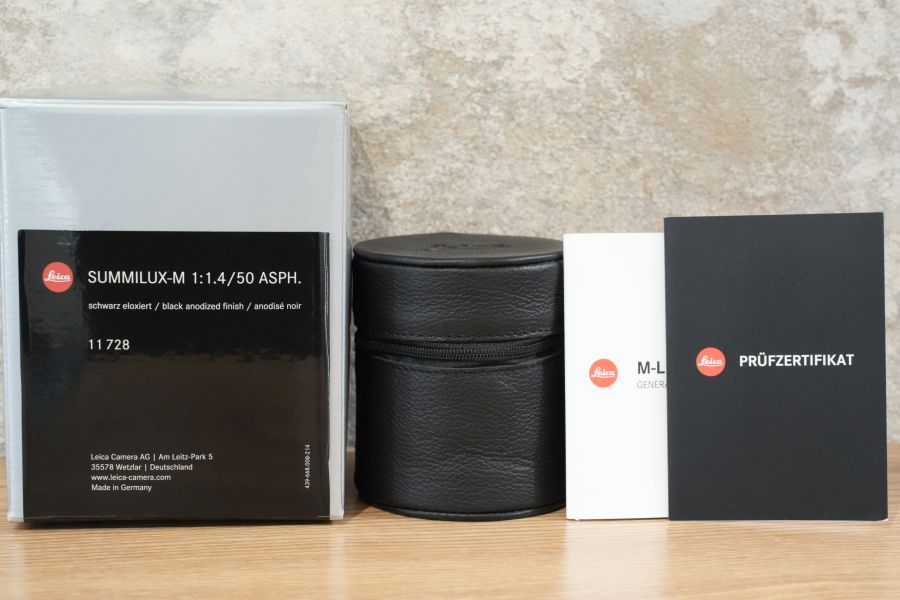 LEICA Summilux M50mm f1.4 ASPH. 11728 Black 付属品完備