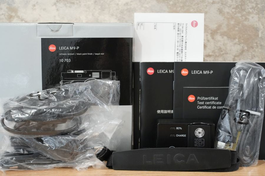 M9 Black Paint センサー対策済み 2022年9月OH済み LEICA M9-P Black Paint 付属品完備 センサー対策済み 証明書付き