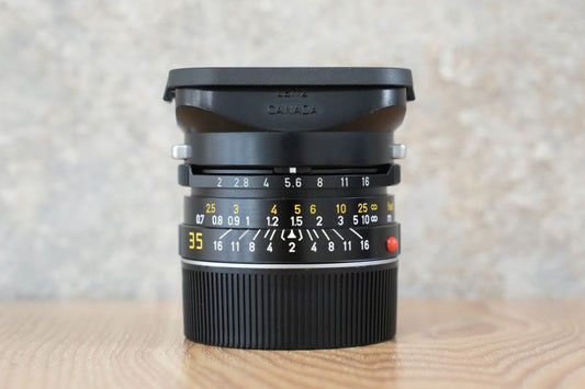 LEICA Summicron M35mm f2.0 4th 7枚玉 前期 1987年製 フード付き