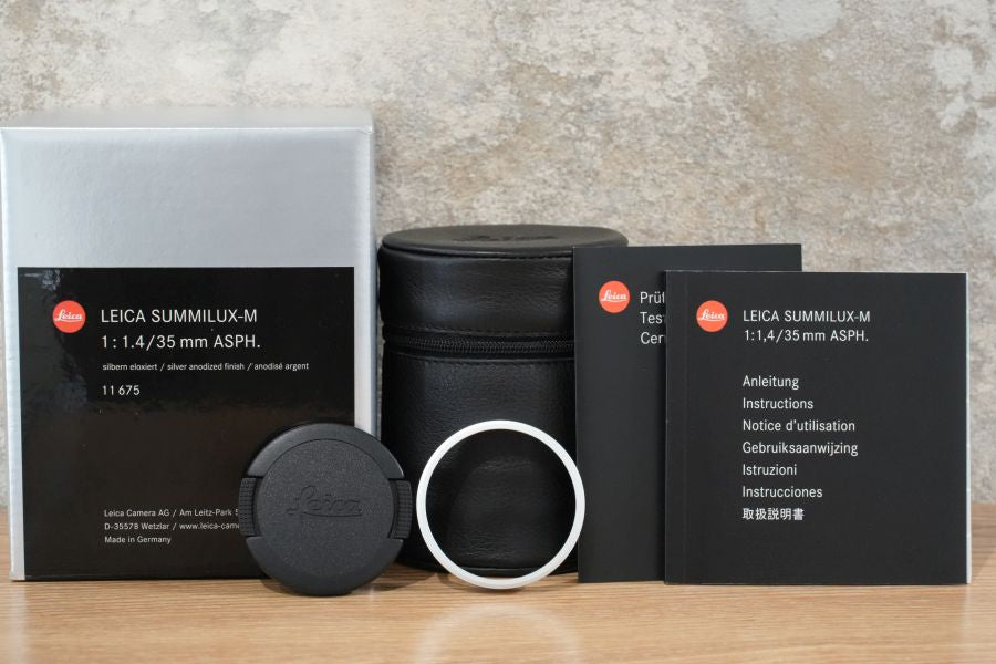 LEICA Summilux M35mm f1.4 ASPH. 11675 FLE Silver 6bit