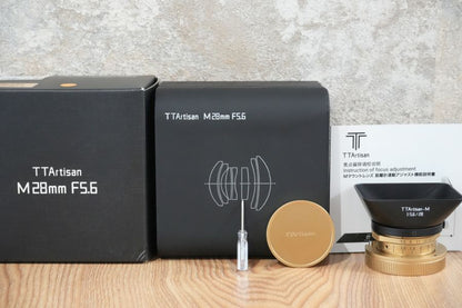 TTArtisan M28mm F5.6 Gold 500本限定 箱付き