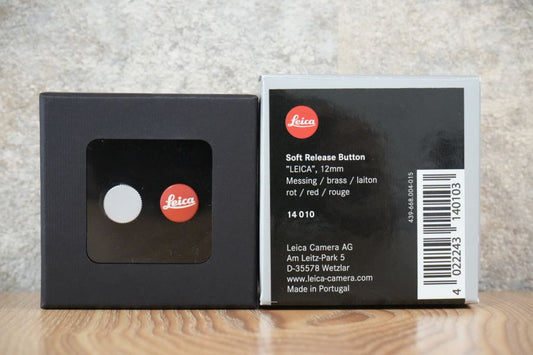 LEICA レリーズボタン  12mm レッド 14010