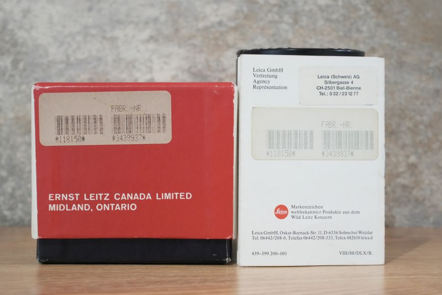 LEICA Summilux M75mm f1.4 フード組み込み 1987年製 箱付き