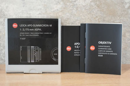 APO-Summicron M75mm f2.0 ASPH.Black 6bit 11637