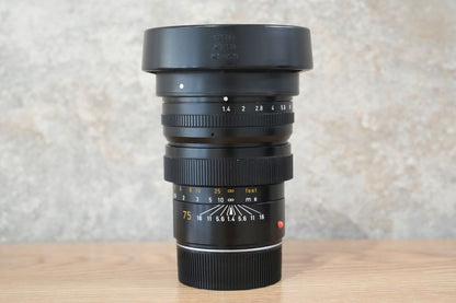 LEICA Summilux M75mm f1.4 前期 1981年製 フード付き メンテナンス済み