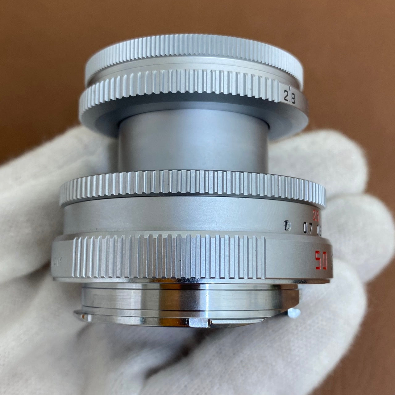 ELmar M50mm f2.8 Silver 最短0.7m OH済み ELmar M50mm f2.8 Silver 最短0.7m 1997年製 OH済み – まるかめら