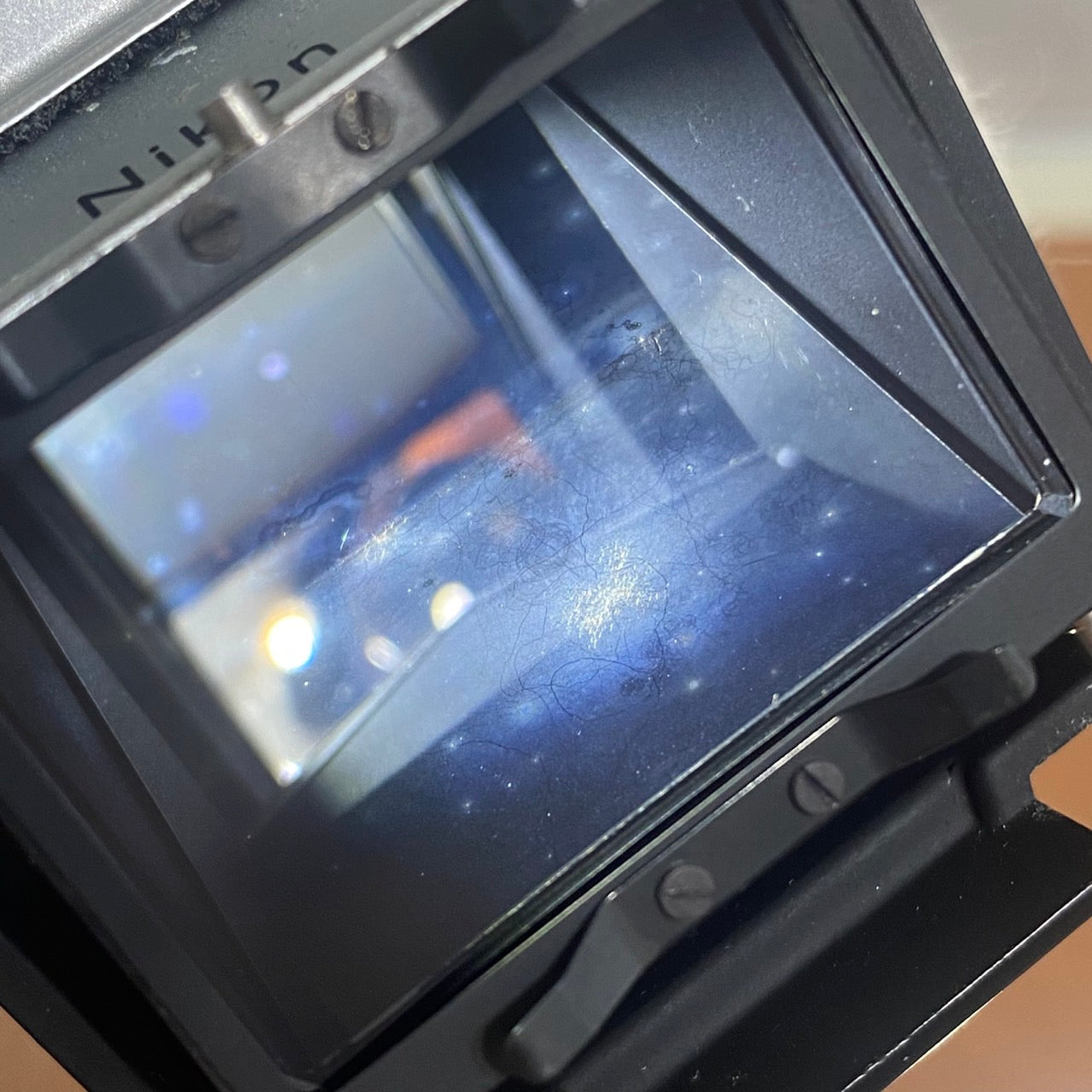 Nikon F用 アクションファインダー 革ケース付き