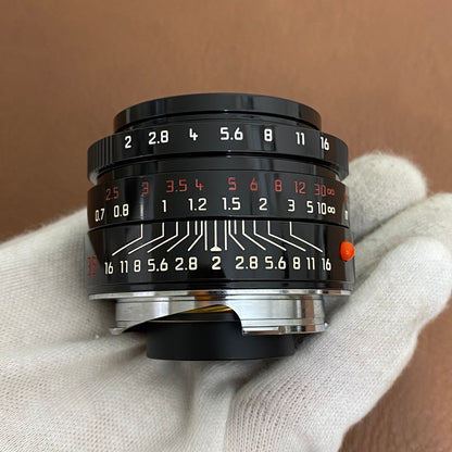 LEICA Summicron M35mm f2.0 ASPH. Black Paint ミレニアム 純正フード付き
