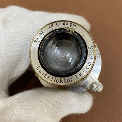 LEICA Hektor L50mm f2.5 ニッケル 1932年製 OH済み