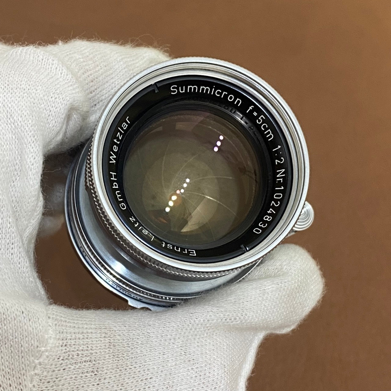 Summicron L50mm f2.0 沈胴 トリウムズミクロン 1952年製 – まるかめら