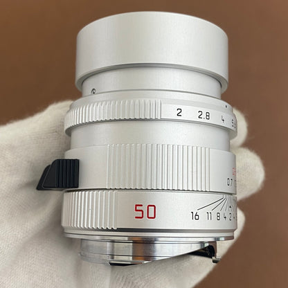 APO-Summicron M50mm f2.0 ASPH.Silver 11142 付属品完備 OH済み