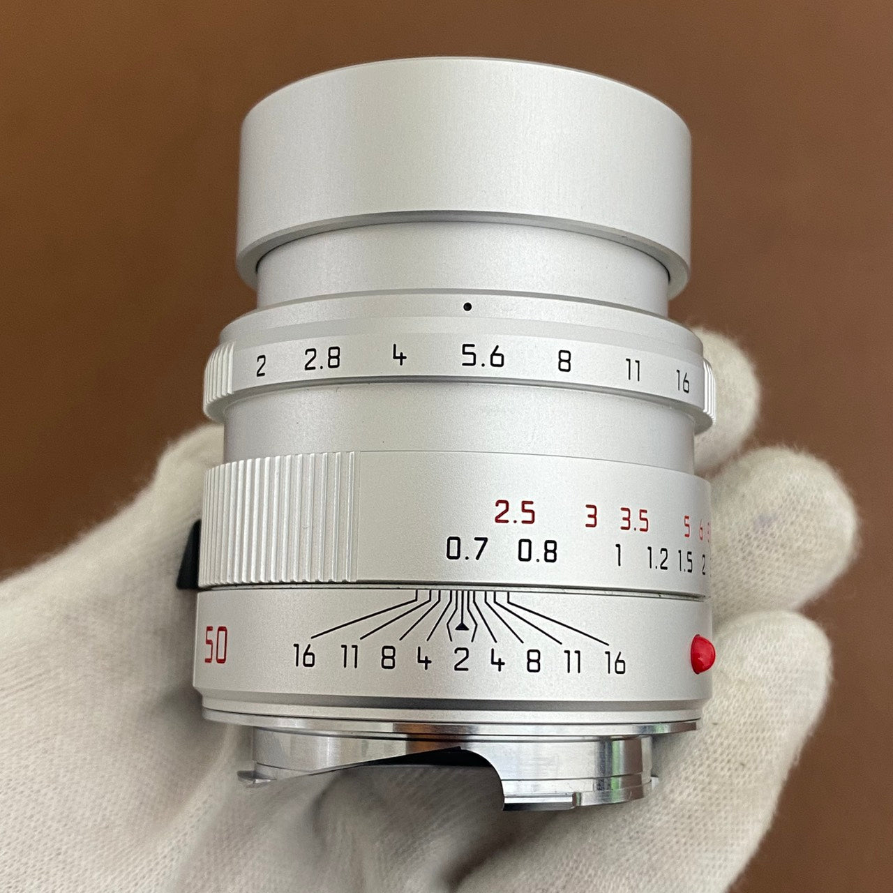 APO-Summicron M50mm f2.0 ASPH.Silver 11142 付属品完備 OH済み