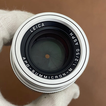 APO-Summicron M50mm f2.0 ASPH.Silver 11142 付属品完備 OH済み