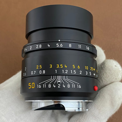 LEICA Summilux M50mm f1.4 ASPH. 11728 Black 保証付き