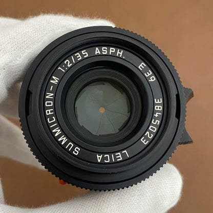 LEICA Summicron M35mm f2.0 ASPH.Black 11879 メンテナンス済み
