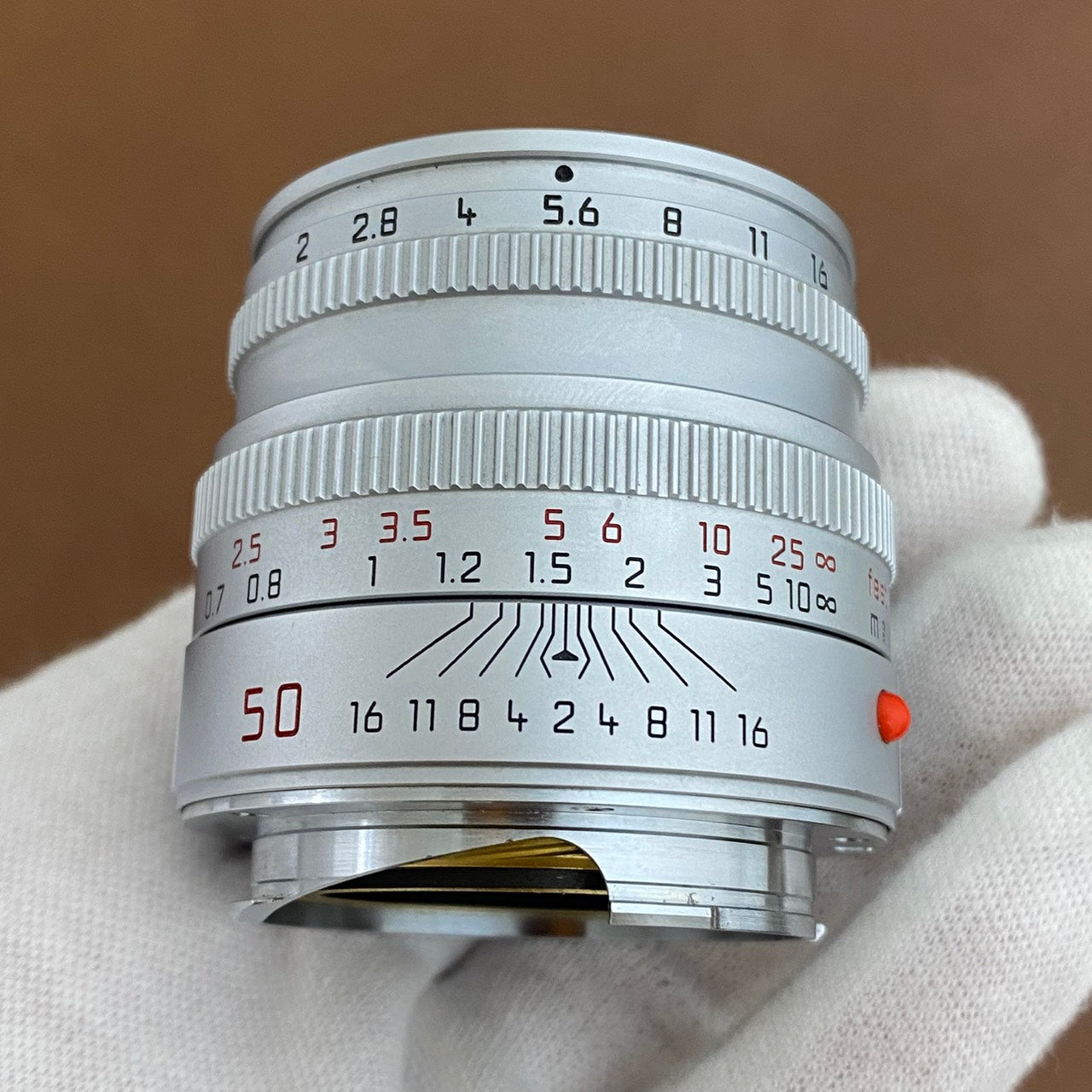 LEICA Summicron M50mm f2.0 4th Silver 11825 メンテナンス済み