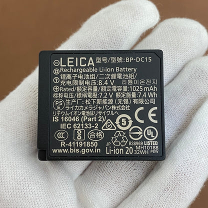 LEICA BP-DC15 D-LUX用リチウムイオンバッテリー 18564  箱付き