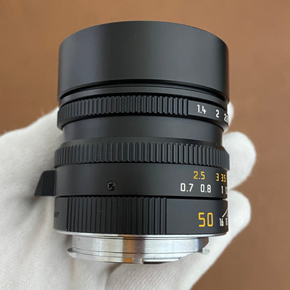 LEICA Summilux M50mm f1.4 ASPH.Black 11891 箱付き メンテナンス済み
