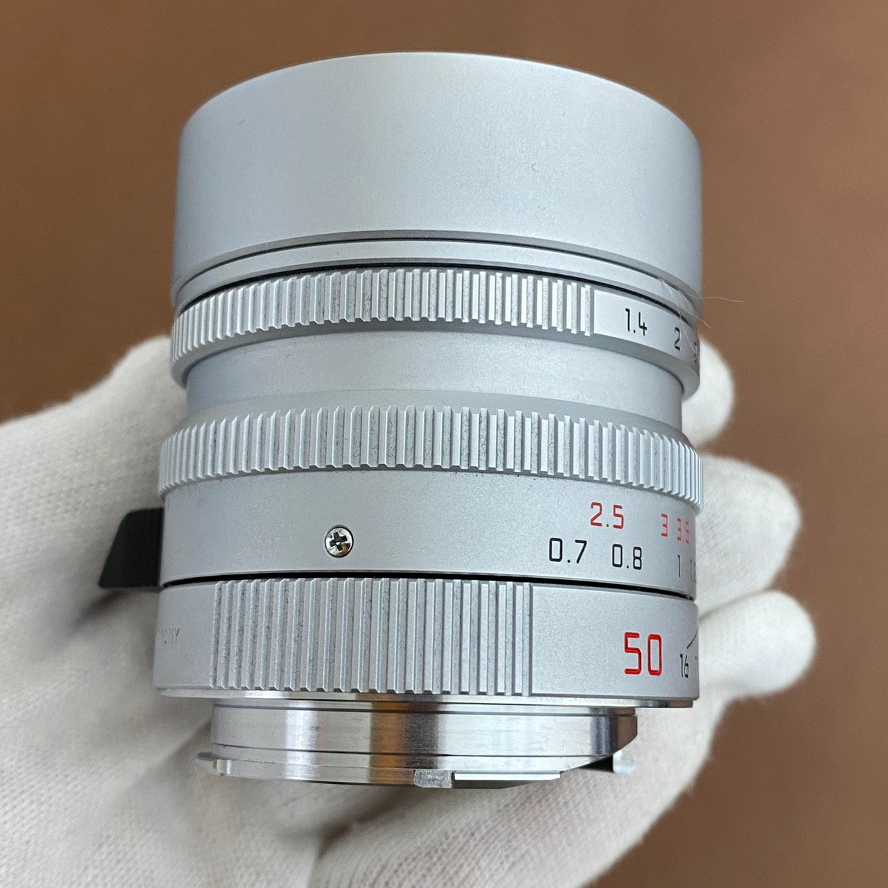 LEICA Summilux M50mm f1.4 ASPH.Silver 11892C 6bit 付属品完備