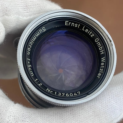 LEICA Summicron L50mm f2.0 沈胴 1956年製 メンテナンス済み