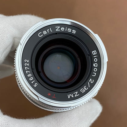 Carl Zeiss  Biogon T* 35mm F2 ZM Silver シルバー