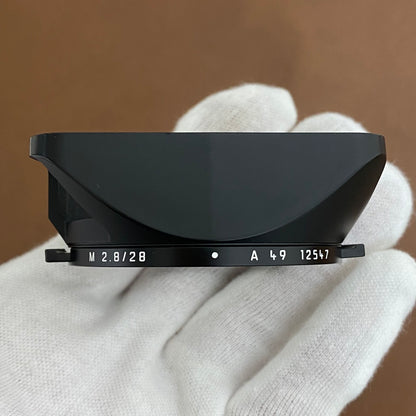 LEICA 12547 A49 Elmarit 28mm 4th＆Summicron 28mm ASPH用 フード＆キャップ