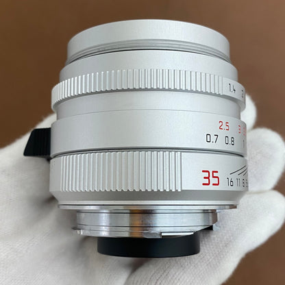 LEICA Summilux M35mm f1.4 ASPH. 11675 FLE Silver 6bit