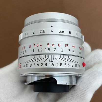 LEICA Summilux M35mm f1.4 ASPH. 11675 FLE Silver 6bit