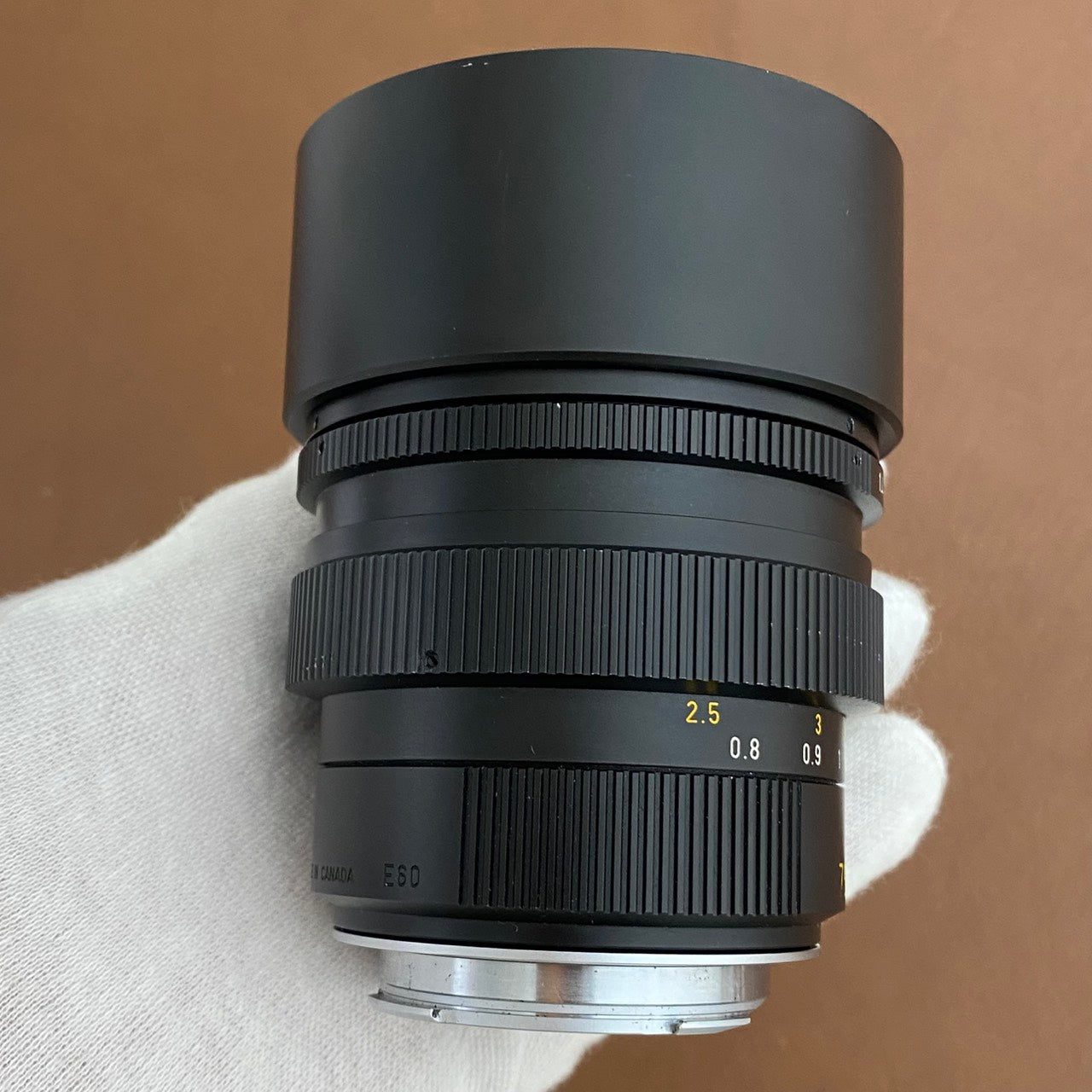 LEICA Summilux M75mm f1.4 フード組み込み 1987年製 箱付き