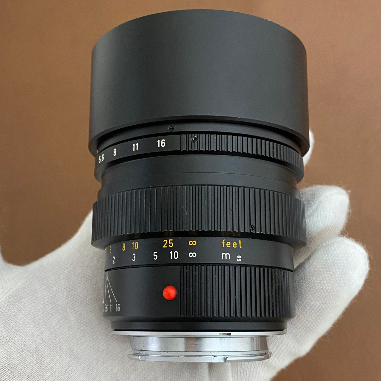 LEICA Summilux M75mm f1.4 フード組み込み 1987年製 箱付き