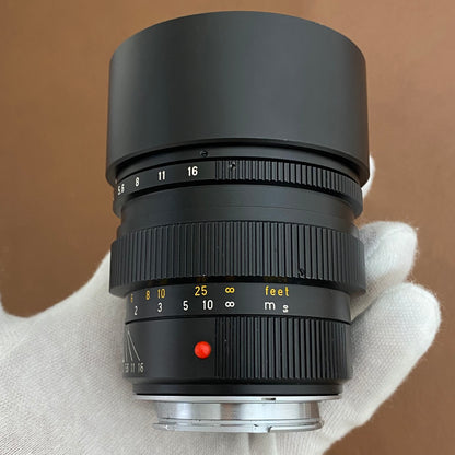 LEICA Summilux M75mm f1.4 フード組み込み 1987年製 箱付き