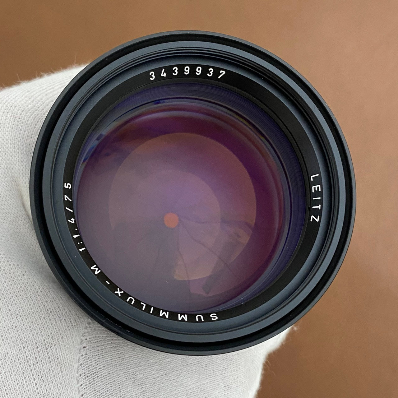 LEICA Summilux M75mm f1.4 フード組み込み 1987年製 箱付き