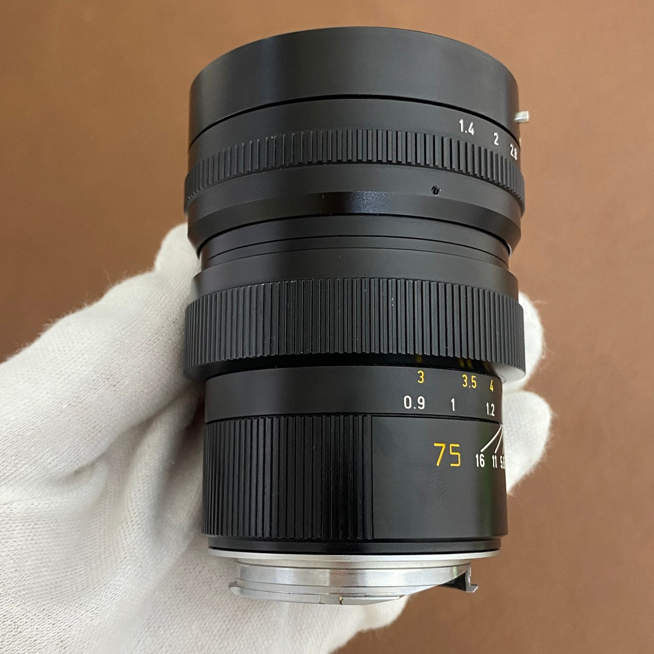 LEICA Summilux M75mm f1.4 前期 1981年製 フード付き メンテナンス済み